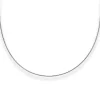 1,2mm Halsreif Halskette aus 925 Silber rhodiniert 50cm