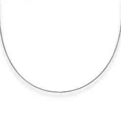 1,2mm Halsreif Halskette aus 925 Silber rhodiniert 50cm