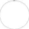 1mm Halsreif Halskette aus 925 Silber rhodiniert 50cm