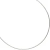 1,5mm Halsreif Omegakette Collier 925 Silber rhodiniert rund 50cm