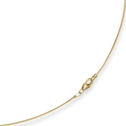 1mm Halsreif Omegakette Tondakette Collier Halskette aus 585 Gold Gelbgold 45cm