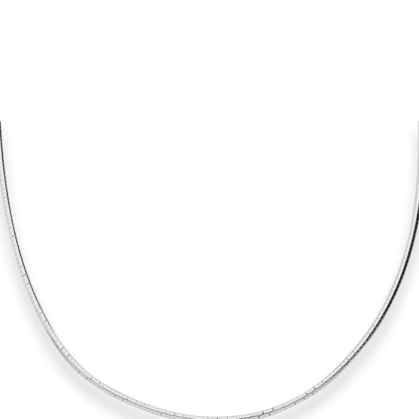 2mm Halsreif Omegakette Tondakette Kette Collier Halskette aus 925 Silber 40cm