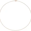1,1mm Halsreif Omegareif aus 925 Silber rotgold vergoldet 45cm Halsschmuck