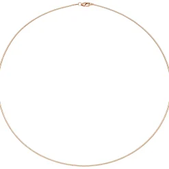 1,1mm Halsreif Omegareif aus 925 Silber rotgold vergoldet 42cm Halsschmuck