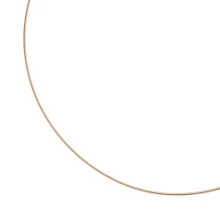 1,1mm Halsreif Omegareif aus 925 Silber rotgold vergoldet 42cm Halsschmuck