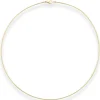1,2mm Halsreif Omegareif Halskette aus 375 Gold Gelbgold 40cm