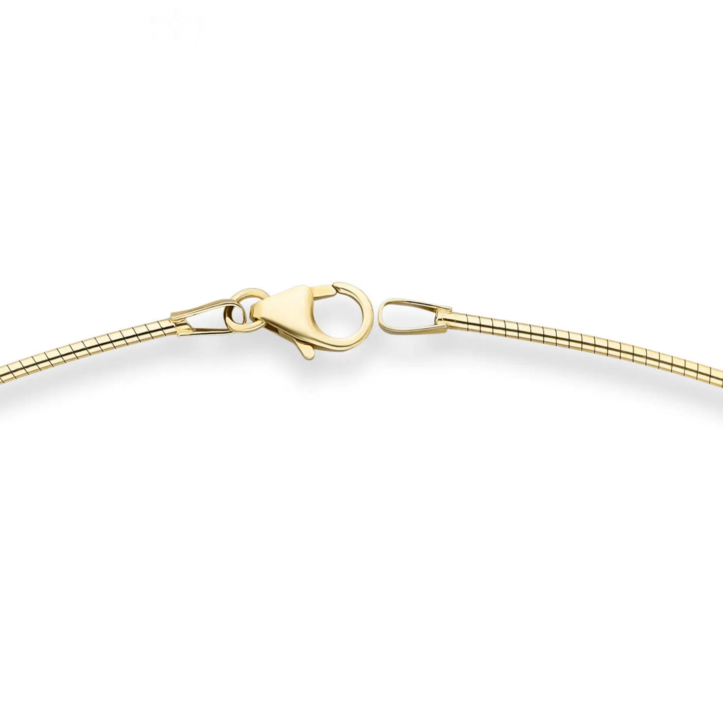 1,2mm Halsreif Omegareif Halskette aus 375 Gold Gelbgold 40cm