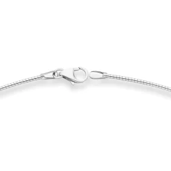 1,2mm Halsreif Omegareif Halskette aus 925 Silber 45cm