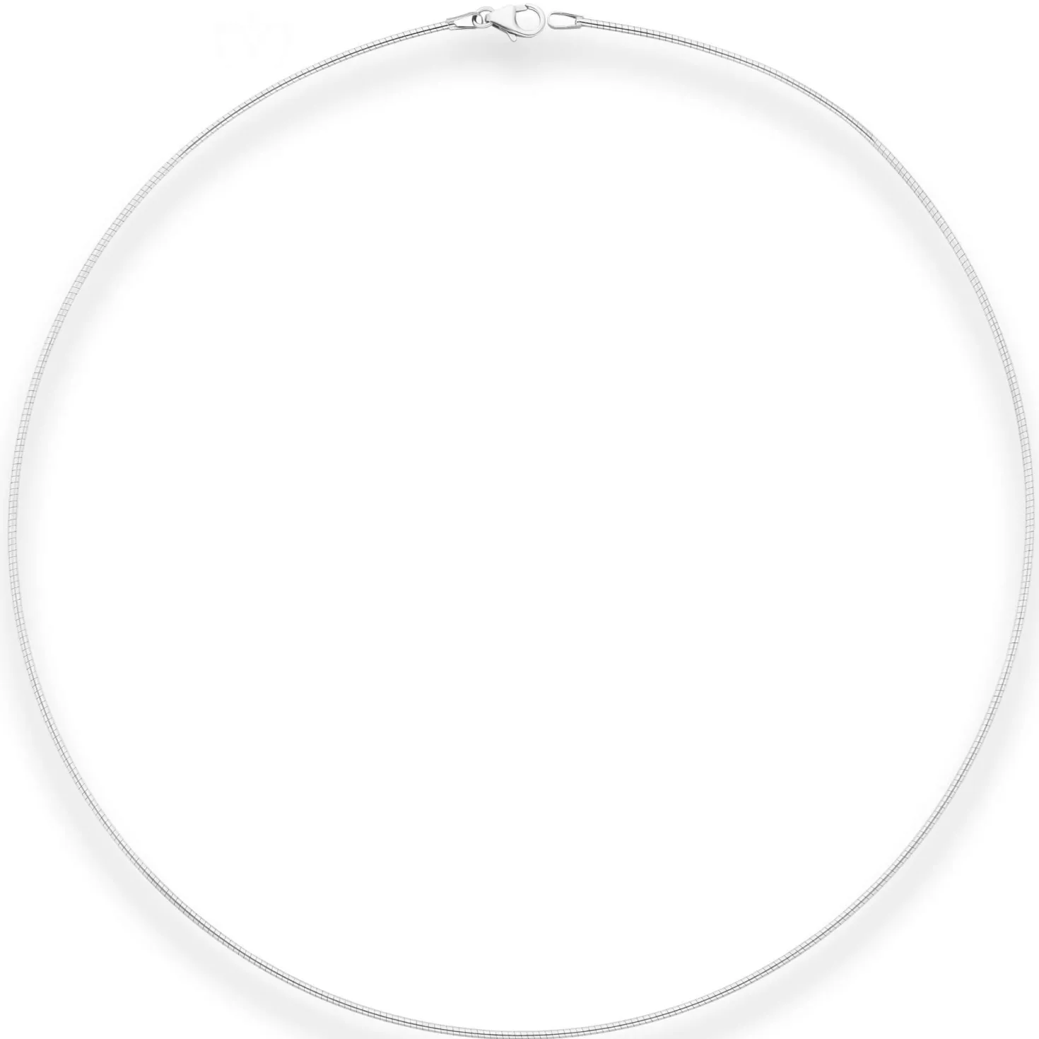 1,2mm Halsreif Omegareif Halskette aus 925 Silber 45cm