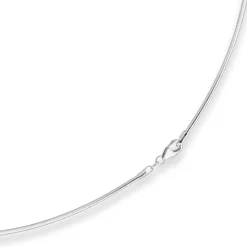 1,5mm Halsreif Omegareif Halskette aus 925 Silber 45cm