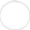 1,5mm Halsreif Omegareif Halskette aus 925 Silber rhodiniert 50cm