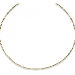 1,5mm Halsreif Omegareif Omegakette Collier 585 Gold Gelbgold 45cm abschraubbar