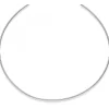 1,5mm Halsreif Omegareif Omegakette Collier 750 Gold Weißgold 50cm abschraubbar