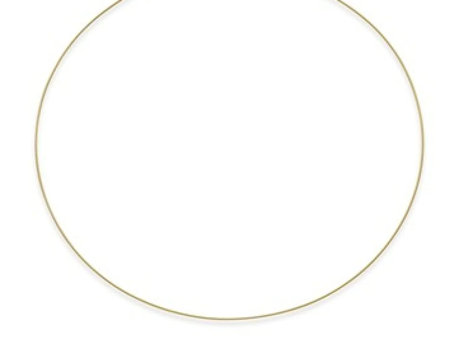 1mm Halsreif Omegareif Omegakette 750 Gold Gelbgold Goldkette 45cm abschraubbar