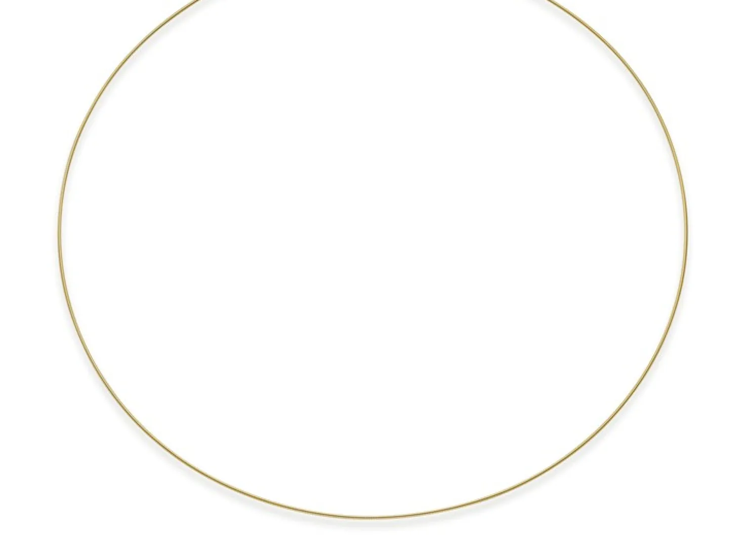 1mm Halsreif Omegareif Omegakette 585 Gold Gelbgold Goldkette 50cm abschraubbar