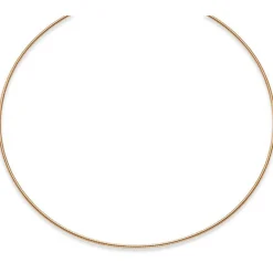 1,6mm Halsreif Omegareif Omegakette rund, 585 Gold Rotgold, 50cm