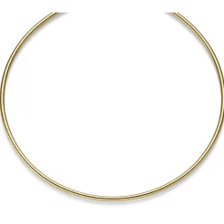 2,5mm Halsreif Omegareif rund Kette Halskette Collier aus 750 Gold Gelbgold 45cm
