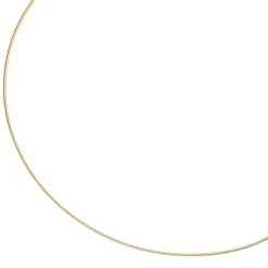 1,1mm Halsreif Omegareif 925 Silber gelbgold vergoldet 45cm Halsschmuck Damen