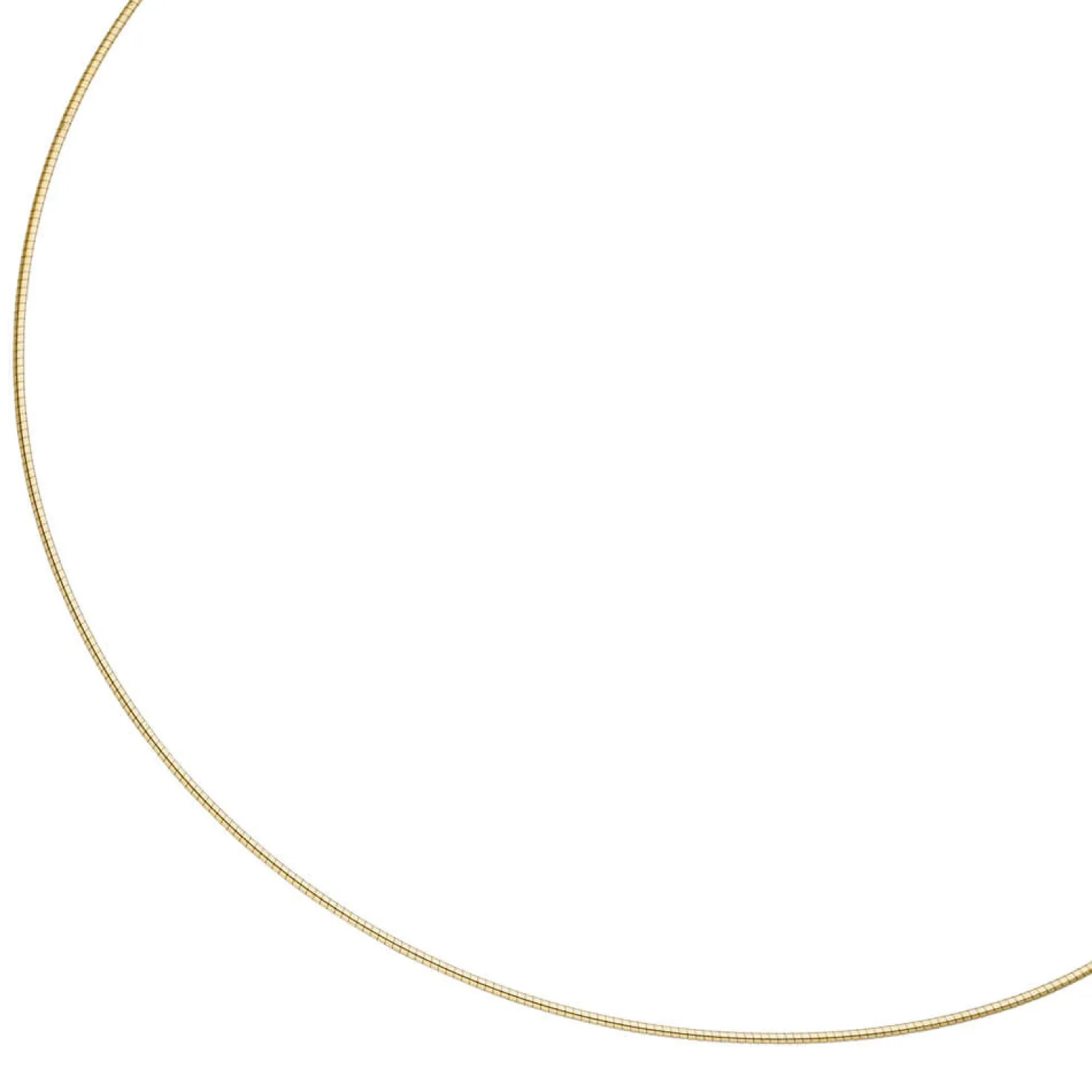 1,1mm Halsreif Omegareif 925 Silber gelbgold vergoldet 42cm Halsschmuck Damen