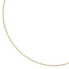 1,5mm Halsreif Omegareif 925 Silber gelbgold vergoldet 45cm Halsschmuck Damen