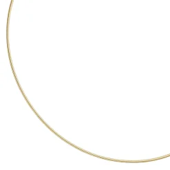 1,5mm Halsreif Omegareif 925 Silber gelbgold vergoldet 45cm Halsschmuck Damen