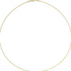 1.1mm Halsreif Reif Kette rund, 750 Gold Gelbgold, 50cm