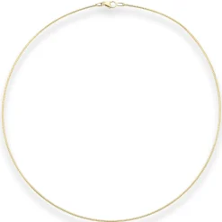 1,2mm Halsreif Tondakette Collier Omegareif aus 333 Gold Gelbgold 45cm