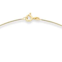 0,8mm Halsreif Tondakette Collier Omegareif Halskette aus 585 Gold Gelbgold 42cm