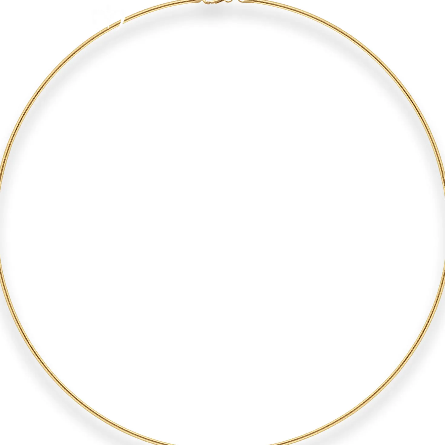 1,5mm Halsreif Tondakette Collier Omegareif Halskette aus 333 Gold Gelbgold 42cm