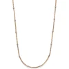 1,5mm Himbeer Collier Halskette aus 585 Rotgold mit Rollos aus 585 Weißgold 45cm