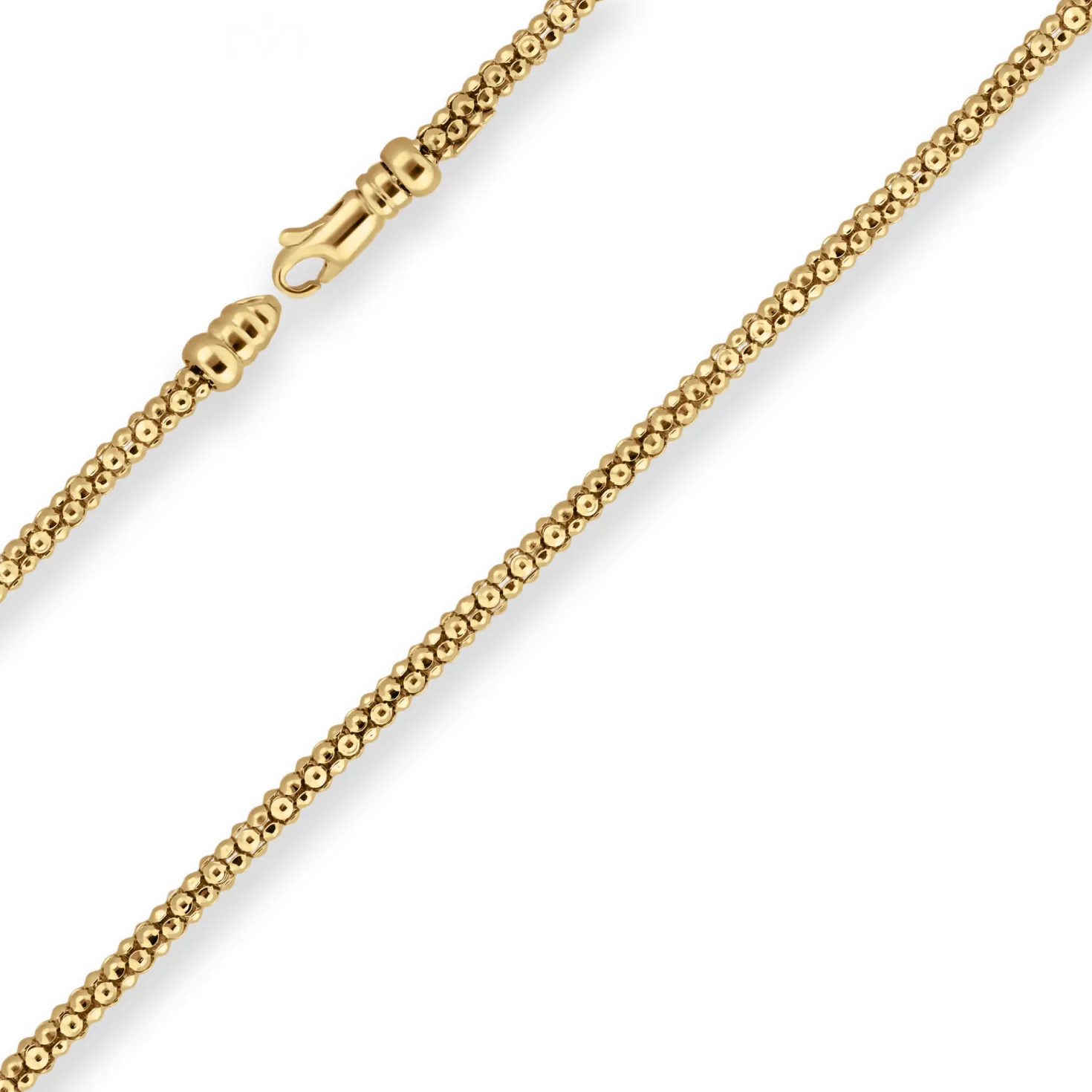 3mm Himbeerkette Goldkette Collier Halskette aus 375 Gold Gelbgold 45cm