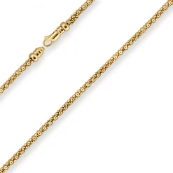 3mm Himbeerkette Goldkette Collier Halskette aus 375 Gold Gelbgold 50cm