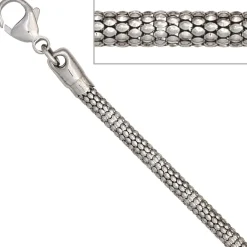 3,6mm Himbeer-Kette Halskette Collier 925 Silber glänzend Silberkette 42cm