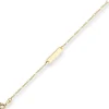1,5mm Id-Armband Figarokette diamantiert Armschmuck aus 375 Gold Gelbgold 16cm