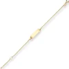1,1mm Id-Armband Panzerkette Armschmuck aus 585 Gold Gelbgold 13cm
