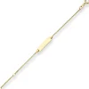 1,4mm Id-Armband Panzerkette Armschmuck aus 585 Gold Gelbgold 14cm