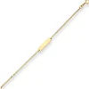 1,7mm Id-Armband Panzerkette Armschmuck aus 585 Gold Gelbgold 16cm