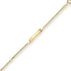 2,4mm Id-Armband Panzerkette Schildband Armschmuck aus 333 Gold Gelbgold 16cm