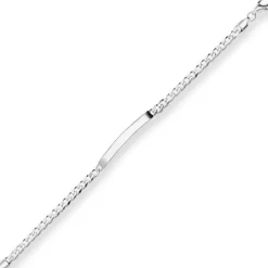 5,5mm Id-Armband Panzerkette Silberarmband Armschmuck aus 925 Silber 19cm
