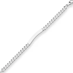 6mm Id-Armband Panzerkette Silberarmband Armschmuck aus 925 Silber 19cm