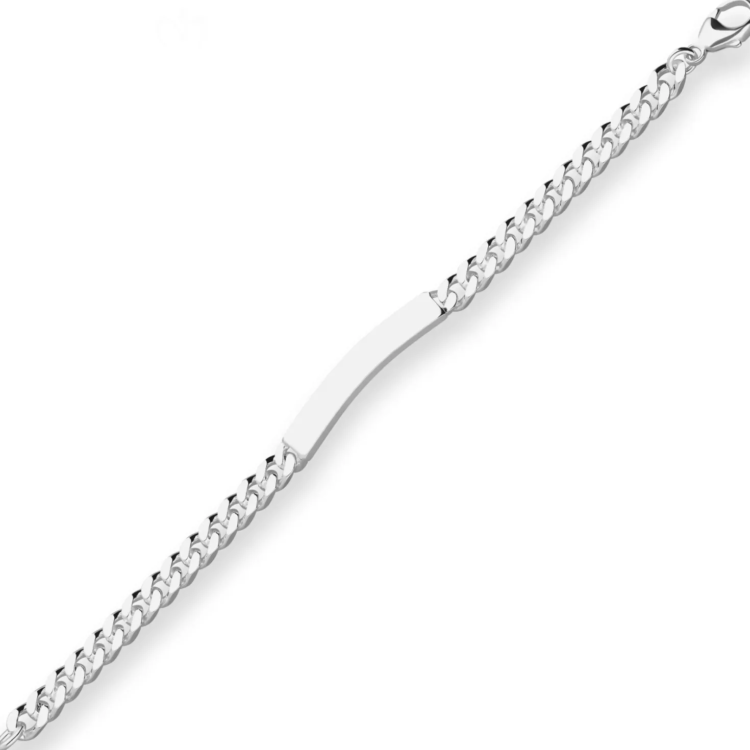 6mm Id-Armband Panzerkette Silberarmband Armschmuck aus 925 Silber 19cm