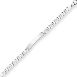 9,7mm Id-Armband Panzerkette Silberarmband Armschmuck aus 925 Silber 23cm