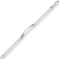 5,5mm Id-Armband Panzerkette Silberarmband Armschmuck aus 925 Silber 18cm