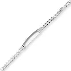 6,7mm Id-Armband Panzerkette Silberarmband Armschmuck aus 925 Silber 18cm