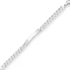 9,7mm Id-Armband Panzerkette Silberarmband Armschmuck aus 925 Silber 21cm