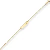 1,4mm Id-Armband Panzerkette Stern Armschmuck aus 585 Gold Gelbgold 14cm