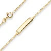 1,6mm Id-Armband S-Panzerkette Goldarmband Armschmuck aus 585 Gold Gelbgold 12cm