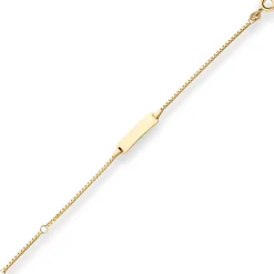 1,2mm Id-Armband Veneziakette Goldarmband Armschmuck aus 585 Gold Gelbgold 14cm