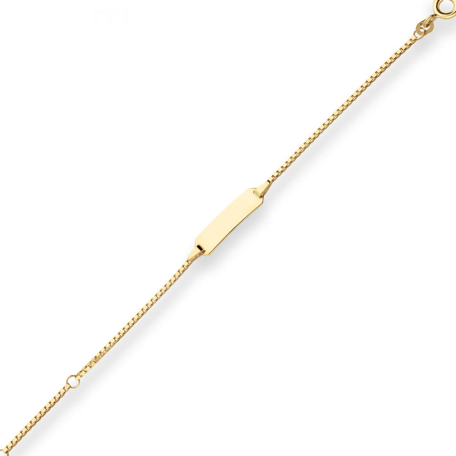 1,2mm Id-Armband Veneziakette Goldarmband Armschmuck aus 585 Gold Gelbgold 14cm