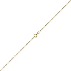 1,2mm Kette Ankerkette Collier aus 585 Gold Gelbgold diamantiert 50cm